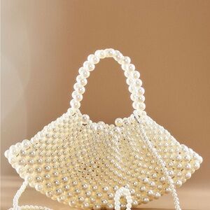 Anthropologie Pearl Bridal Purse